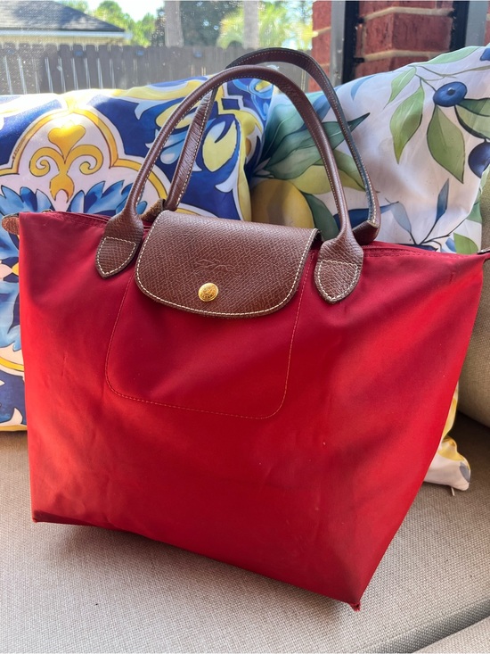 Longchamp Handbags - Longchamp Le Pliage Original Medium Shoulder Tote Bag - Red